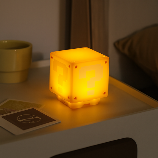 Bedrock Supply LED Lucky Block - Minecraft Wall & Desk Light
