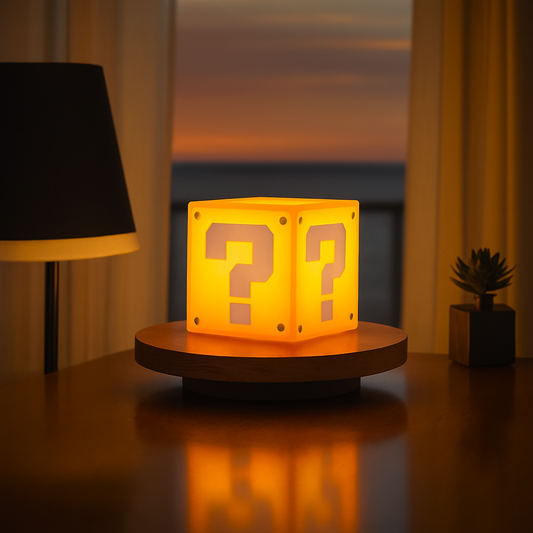 Bedrock Supply LED Lucky Block - Minecraft Wall & Desk Light