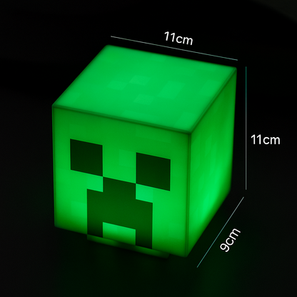 Bedrock Supply LED Creeper Head - Minecraft Wall & Desk Light