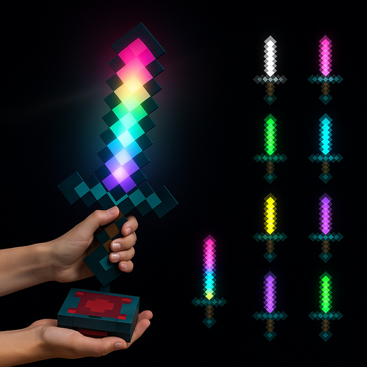 Bedrock Supply LED Sword - Minecraft Wall & Desk Light