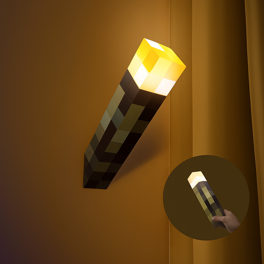 BedRock Supply LED Torch – Minecraft Wall & Desk Light